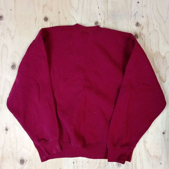 Vintage Fruit of the Loom Blank Crewneck Sweatshirt Red - Picture 5 of 5